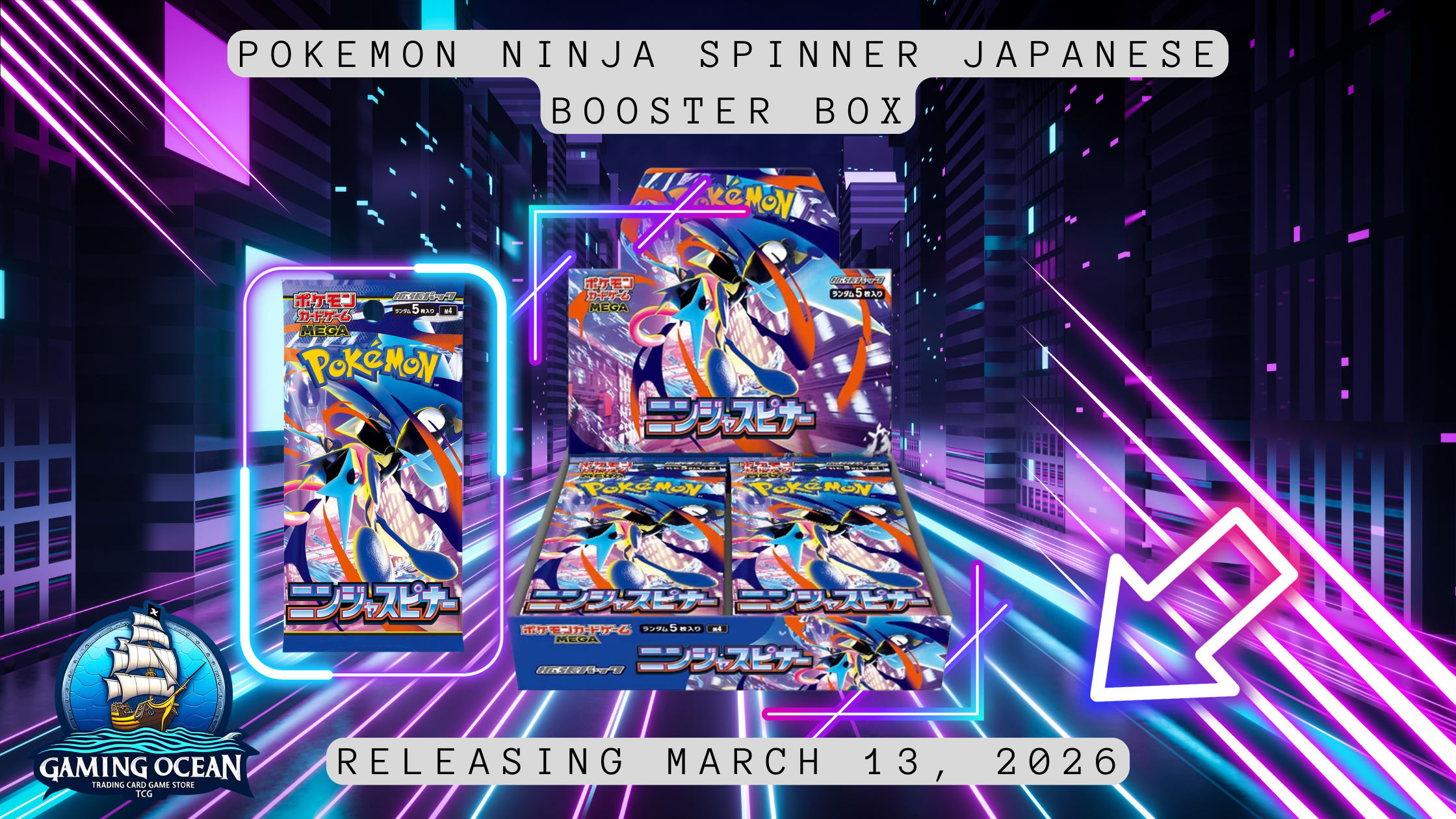 Pokemon Ninja Spinner Japanese Booster Box M4 Preorder Banner